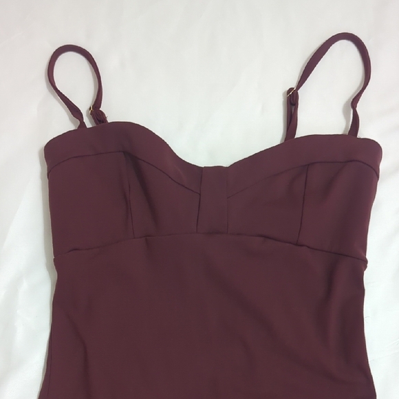 Free People Probably Should Bodycon Dress, Color Brown/Purple Size XS-TP - Picture 3 of 13